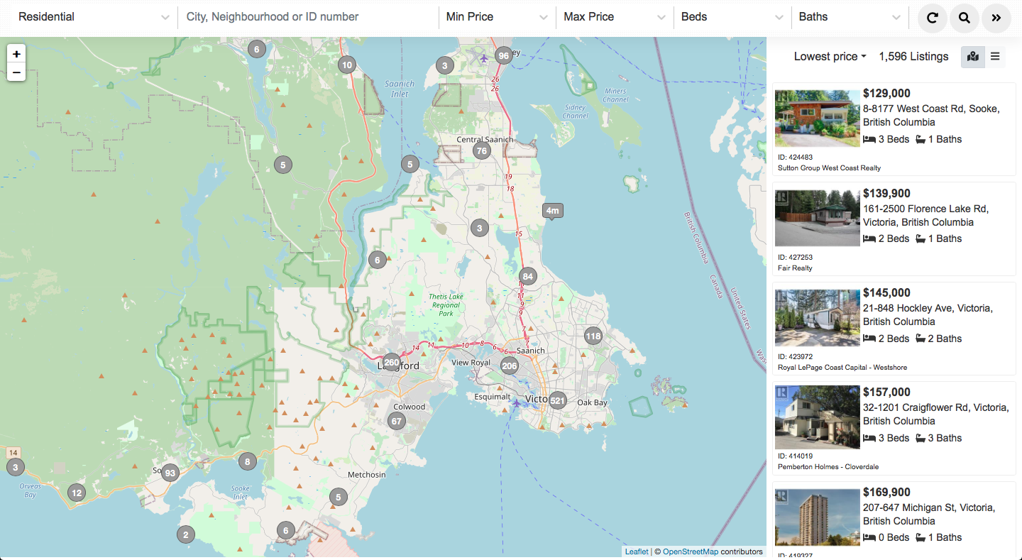 Agent Iframe® Map Search Plus - Realtywebsites.ca - Agent Iframe® For 